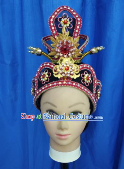 Chinese Traditional Peking Opera Scholar Hat Handmade Ancient Crown Prince Headwear for Men