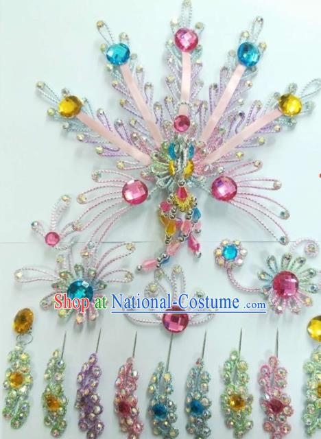 Chinese Traditional Peking Opera Princess Hairpins Handmade Beijing Opera Diva Hair Accessories for Women