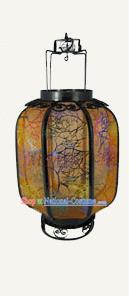 Chinese Traditional Handmade Iron Yellow Palace Lantern New Year Ceiling Lamp