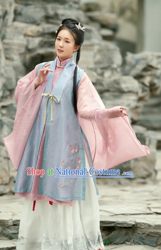 Chinese Ancient Drama Nobility Lady Hanfu Dress Traditional Ming Dynasty Rich Girl Costumes for Women