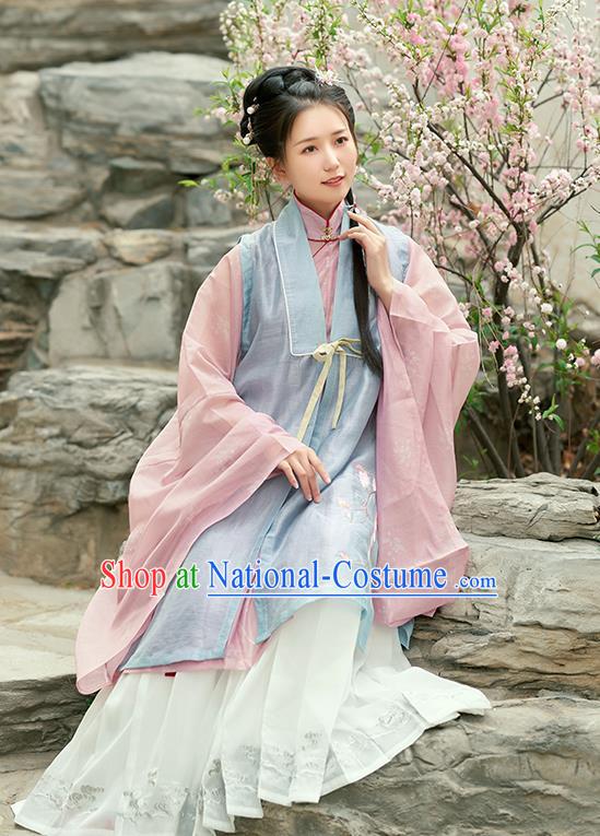 Chinese Ancient Drama Nobility Lady Hanfu Dress Traditional Ming Dynasty Rich Girl Costumes for Women