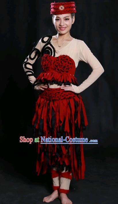 Chinese Spring Festival Gala Modern Dance Short Dress Traditional Fan Dance Compere Costume for Women