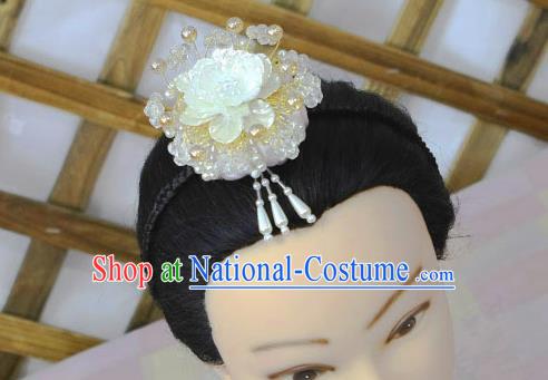 Korean Traditional Court Bride Shell Peony Hairband Asian Korea Fashion Wedding Hair Accessories for Women