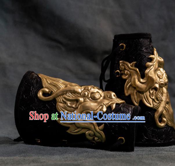 Chinese Traditional Song Dynasty Swordsman Armband Ancient Imperial Bodyguard Gardebras for Men