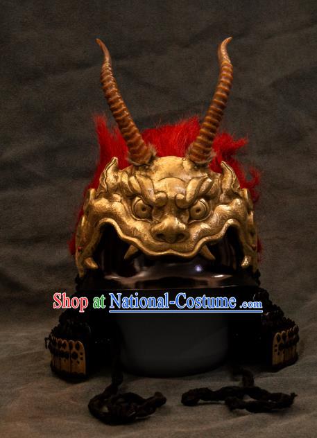 Chinese Traditional Song Dynasty General Helmet Ancient Military Officers Headwear for Men