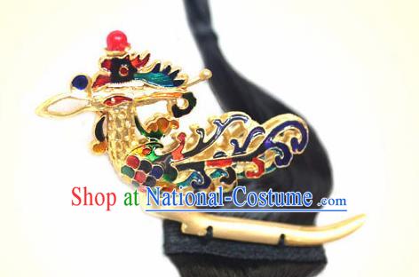 Korean Traditional Wedding Bride Golden Phoenix Hairpins Asian Korea Hanbok Hair Accessories for Women