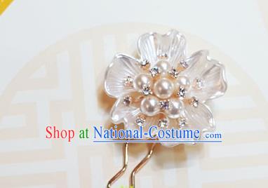 Korean Traditional Wedding Shell Pearls Hairpins Asian Korea Hanbok Hair Accessories for Women