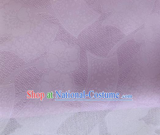 Asian Chinese Classical Pattern Design Lilac Organza Jacquard Fabric Traditional Cheongsam Silk Material