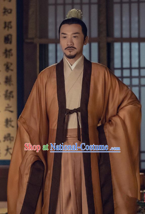 Traditional Chinese Ancient Emperor of Northern Qi Drama Royal Nirvana Xian Jian Costumes for Men