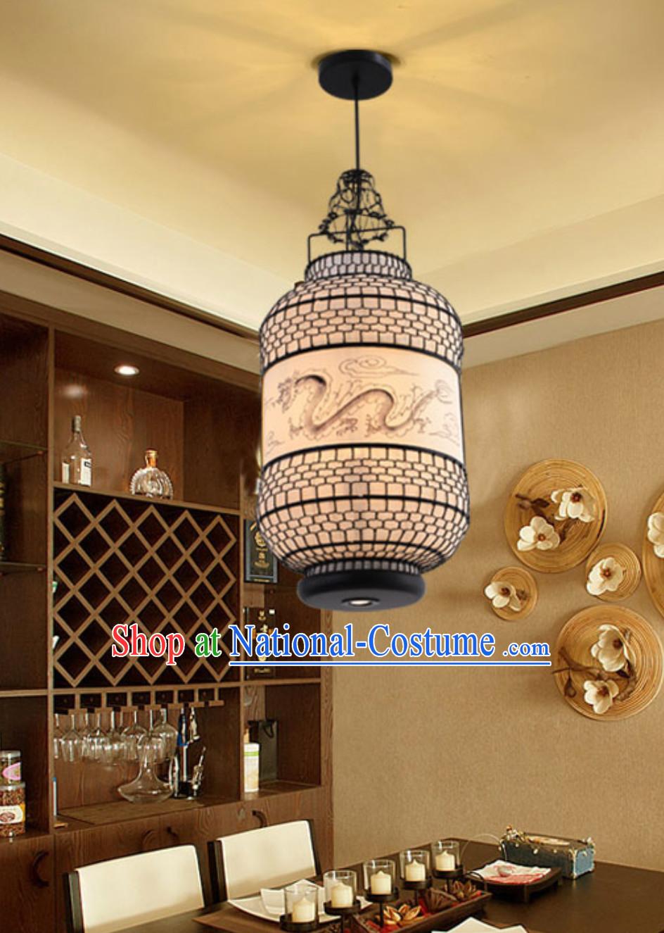 Lucky Red Chinese Classical Handmade Iron Mesh Lantern