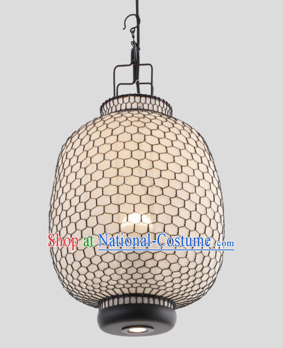 Flower Bottle Shape Traditional Chinese Classical Handmade Iron Mesh Lantern Palace Lanterns