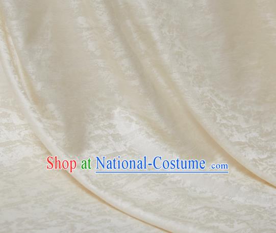 Chinese Classical Pattern Design Beige Song Brocade Fabric Asian Traditional Cheongsam Silk Material