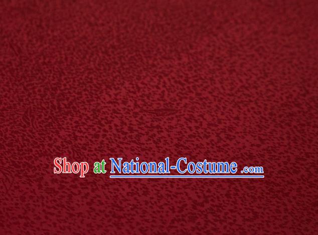 Chinese Classical Floral Pattern Design Wine Red Brocade Fabric Asian Traditional Cheongsam Silk Material