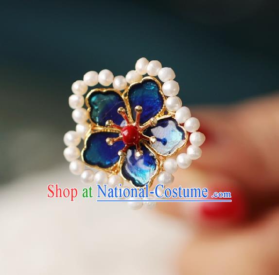 Chinese Handmade Ming Dynasty Princess Plum Hairpins Ancient Hanfu Hair Accessories for Women