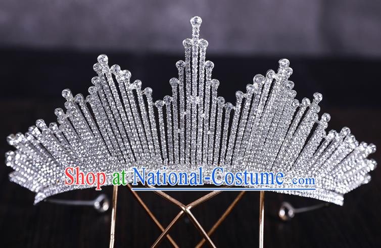 Top Handmade Wedding Bride Jewel Royal Crown Baroque Princess Hair Accessories for Women