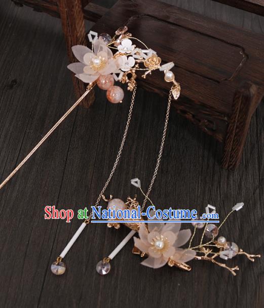 Traditional Chinese Hanfu Tassel Hairpin Hair Claw Handmade Ancient Princess Hair Accessories for Women