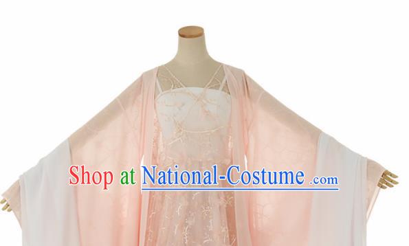 Chinese Drama Ancient Princess Pink Hanfu Dress for Women