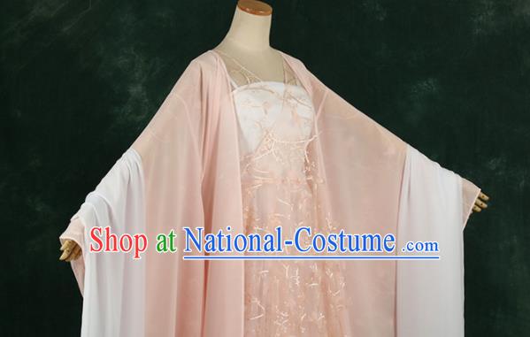 Chinese Drama Ancient Princess Pink Hanfu Dress for Women