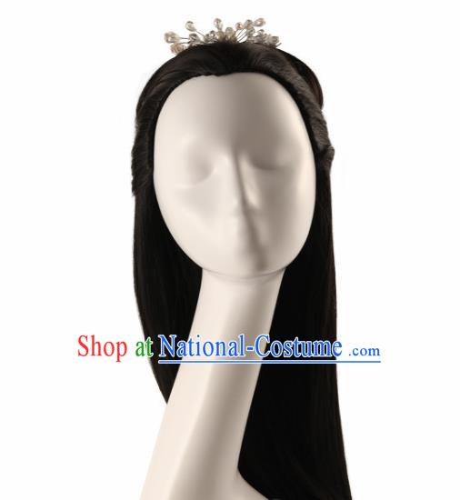 Chinese Traditional Han Dynasty Princess Wigs Ancient Fairy Wig Sheath for Women