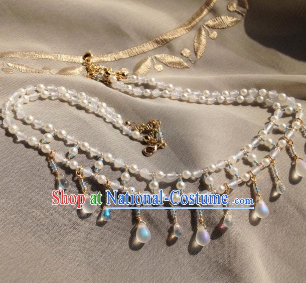 Traditional Chinese Hanfu Necklace Handmade Ancient Princess Necklet Accessories for Women