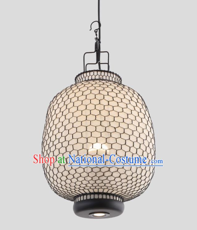 Chinese Traditional Iron Art Pumpkin Hanging Lantern Handmade Lamp Palace Lanterns