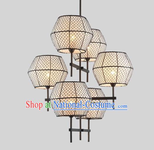 Chinese Traditional Iron Hanging Lantern Handmade New Year Lamp Palace Lanterns