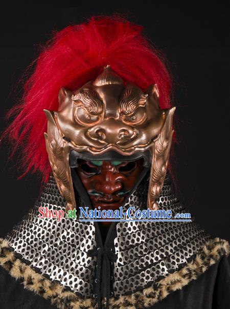 Traditional Chinese Song Dynasty General Helmet Ancient Soldier Hat for Men