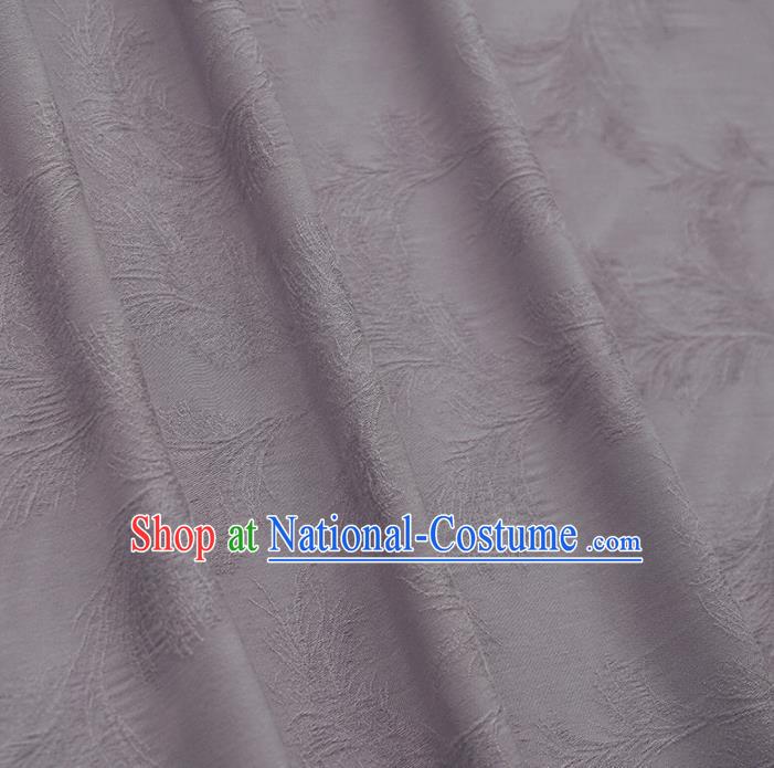 Chinese Traditional Classical Coral Pattern Lilac Cotton Fabric Imitation Silk Fabric Hanfu Dress Material