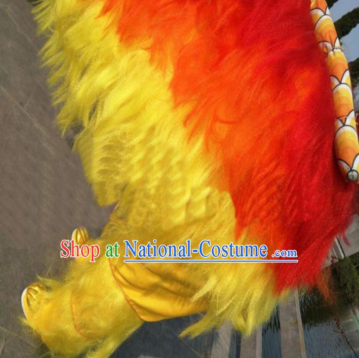 Chinese Traditional Lion Dance Fur Lion Head Top Lion Dance Competition Costumes for Adult