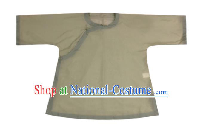 Chinese Traditional Green Silk Shirt National Upper Outer Garment Tang Suit Blouse Costume for Women