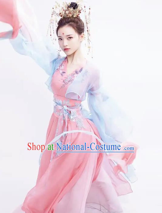 Chinese Traditional Tang Dynasty Royal Princess Dress Ancient Drama Goddess Historical Costumes for Women