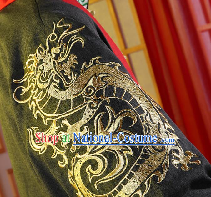 Chinese Traditional Embroidered Clothing Tang Suit Cosplay Costumes for Men