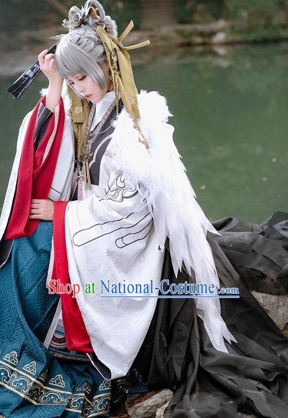 Chinese Cosplay Ming Dynasty Princess Hanfu Dress Traditional Ancient Female Swordsman Costumes for Women