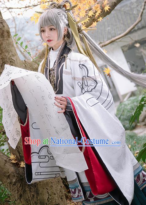 Chinese Cosplay Ming Dynasty Princess Hanfu Dress Traditional Ancient Female Swordsman Costumes for Women