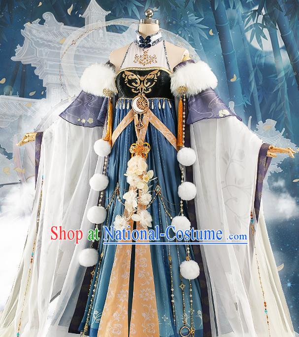 Chinese Cosplay Goddess Hanfu Dress Traditional Ancient Princess Female Swordsman Costumes for Women