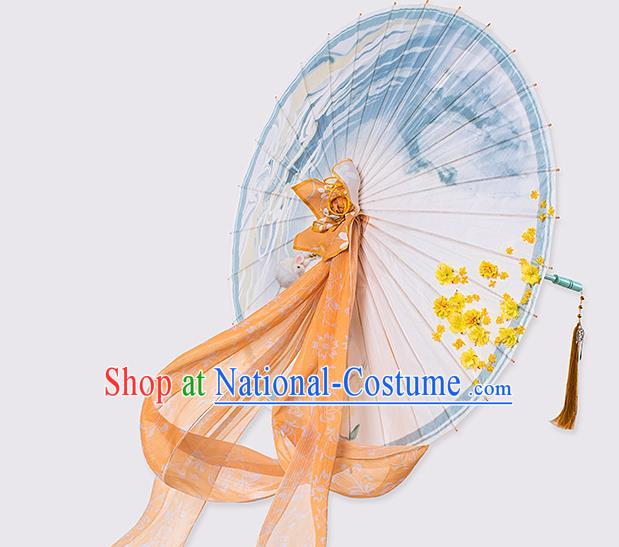 Chinese Traditional Hanfu Umbrella Ancient Princess Paper Umbrella for Women