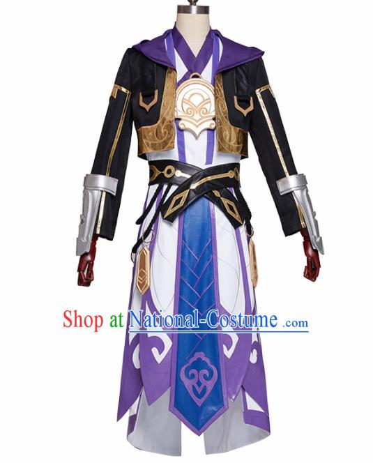 Chinese Traditional Cosplay Monkey King Sun Wukong Clothing Ancient Swordsman Costumes for Men