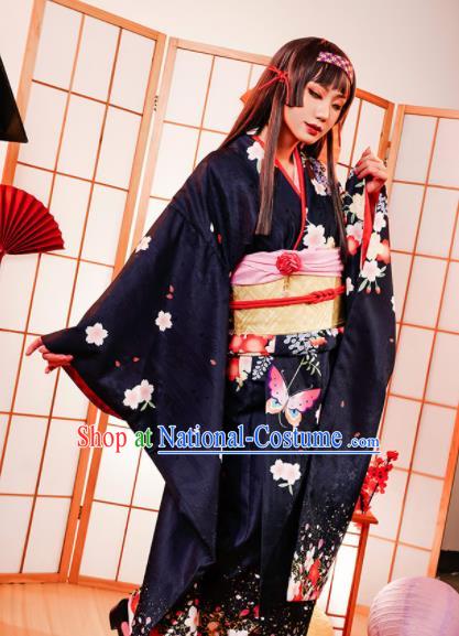 Japanese Traditional Cosplay Geisha Kimono Dress Japan Costumes for Women