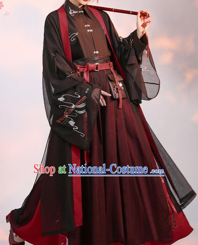 Chinese Traditional Cosplay Knight Brown Clothing Ancient Swordsman Costumes for Men