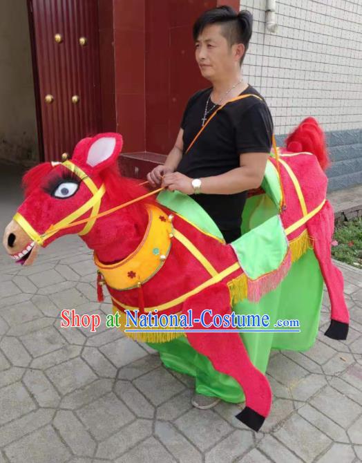 Chinese Traditional Opera Prop Lantern Festival Folk Dance Donkey Land Boat