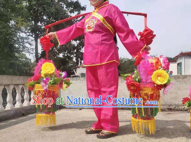 Chinese Traditional Opera Prop Lantern Festival Folk Dance Flower Baskets