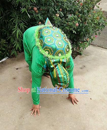 Traditional Chinese New Year Cosplay Tortoise Green Costume Complete Set