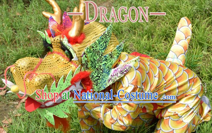 Cosplay Zodiac Dragon Traditional Chinese New Year Stage Performance Costume Complete Set