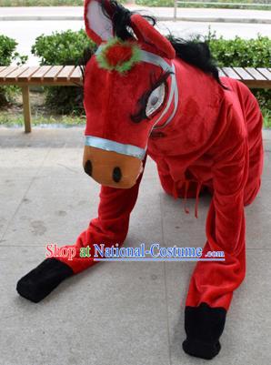 Cosplay Zodiac Horse Traditional Chinese New Year Stage Performance Costume Complete Set