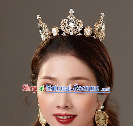 Top Grade Baroque Princess Royal Crown Wedding Queen Hair Accessories for Women