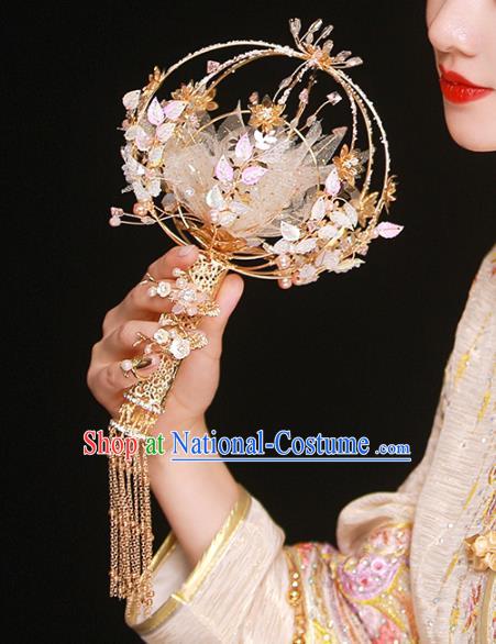 Chinese Ancient Wedding Bridal Bouquet Traditional Bride Flowers Accessories for Women