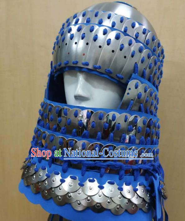 Chinese Traditional Ming Dynasty Soldier Helmet Ancient Swordsman Hat Headwear for Men