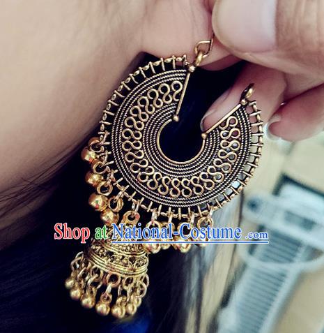 Asian India Traditional Dance Ear Jewelry Indian Handmade Earrings for Women