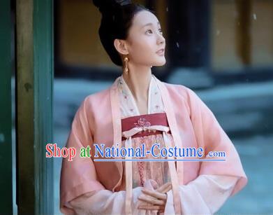 Drama Royal Nirvana Chinese Ancient Song Dynasty Nobility Lady Lu Wenxi Replica Costumes for Women