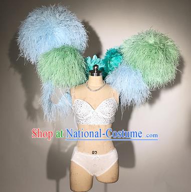 Top Miami Catwalks Deluxe Wings Stage Show Brazilian Carnival Costume for Women